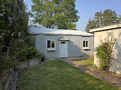 Back looking toward garage