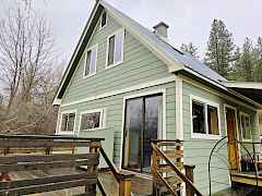 deck entry and main entry with ramp