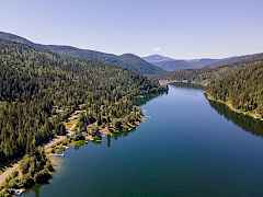 Aerial of Deep Lake Aerial of Deep Lake